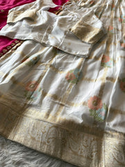 Floral Cotton Lehenga in elegant Floral Chex theme