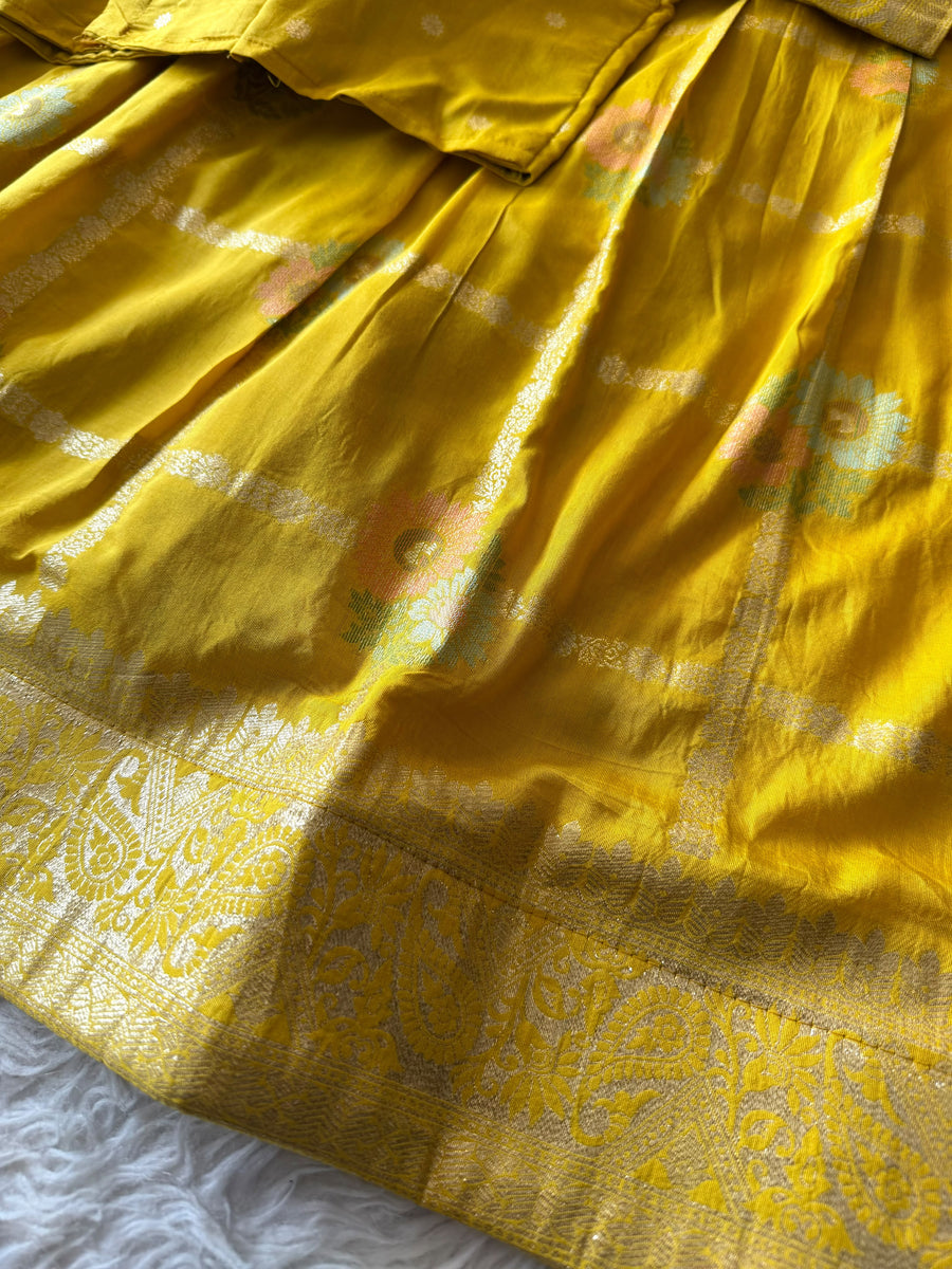 Floral Cotton Lehenga in elegant Floral Chex theme