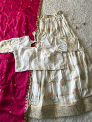Floral Cotton Lehenga in elegant Floral Chex theme