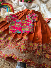 Soft rangoli crush fabric
