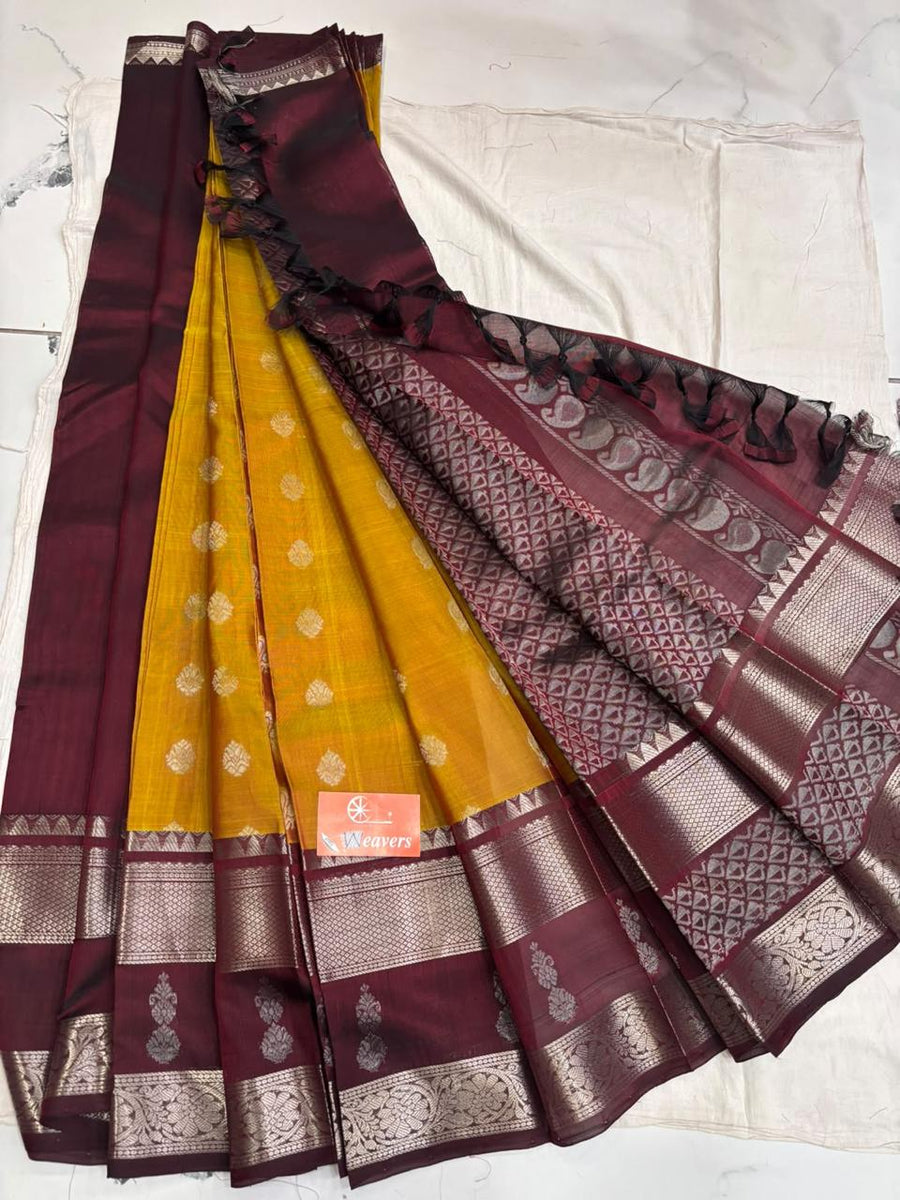 Pure Handloom Mangalagiri Pattu saree