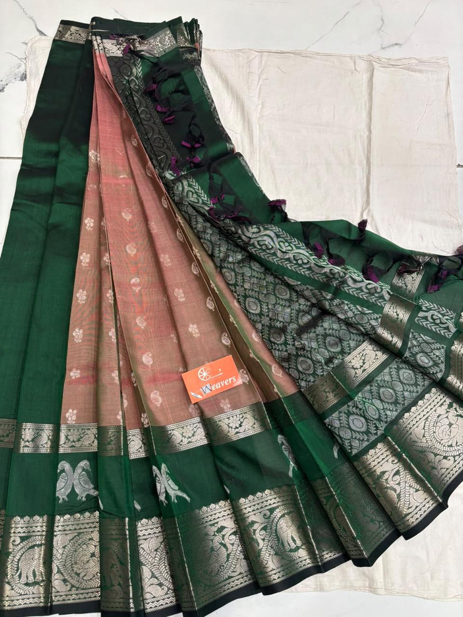 Pure Handloom Mangalagiri Pattu saree