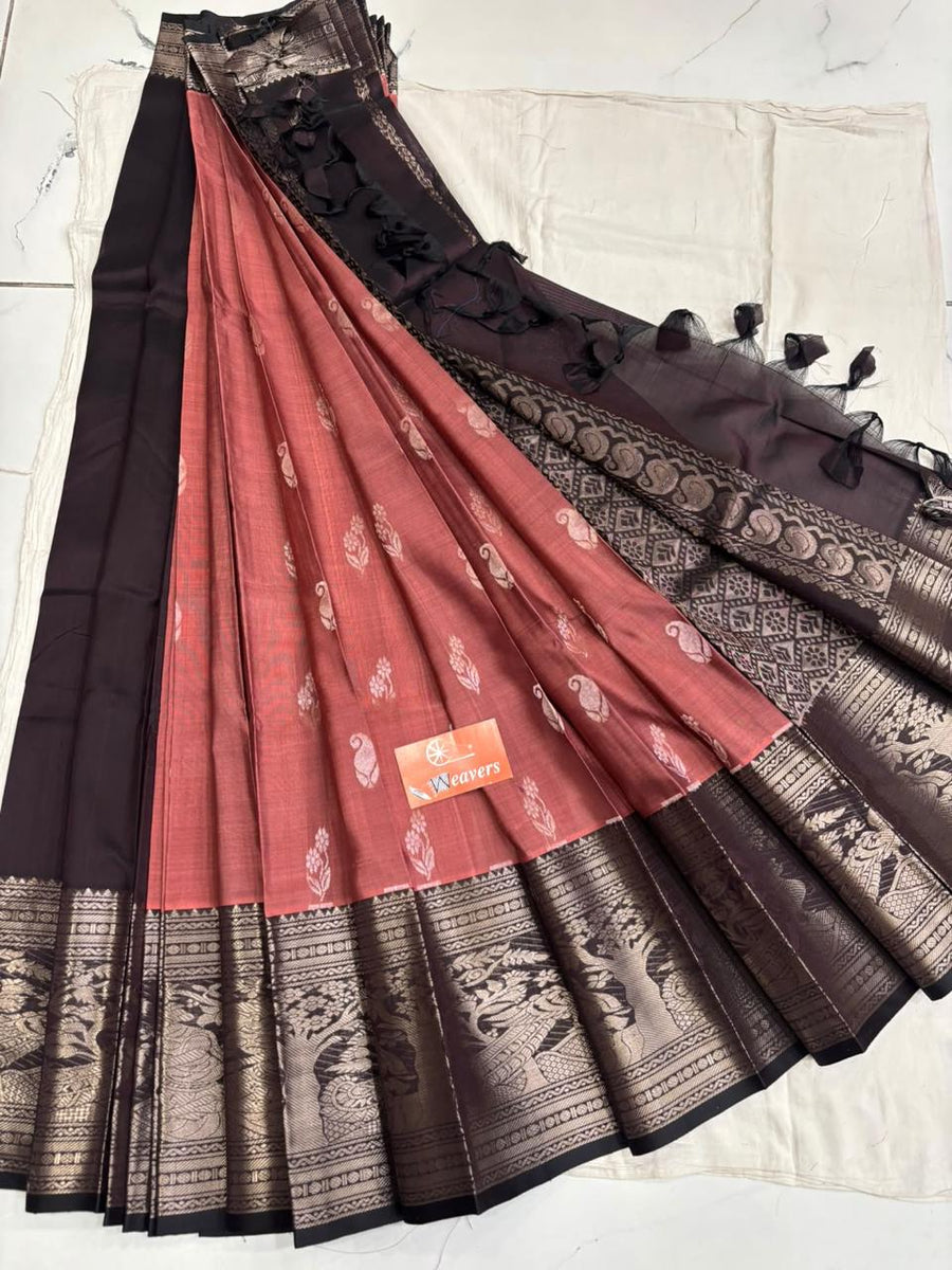Pure Handloom Mangalagiri Pattu saree