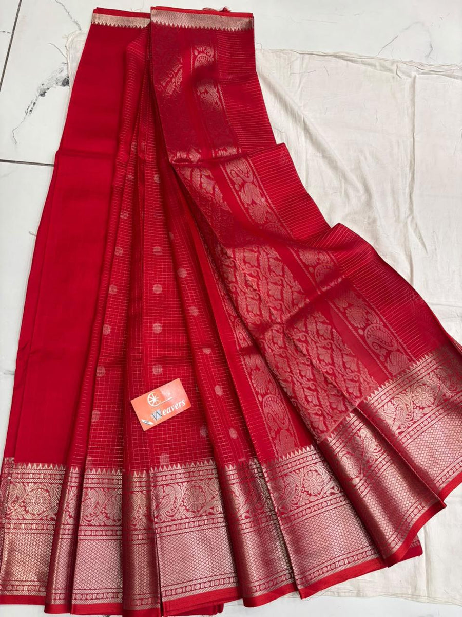 Pure Handloom Mangalagiri Pattu saree