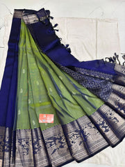 Pure Handloom Mangalagiri Pattu saree