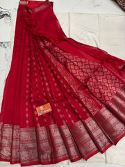 Pure Handloom Mangalagiri Pattu saree