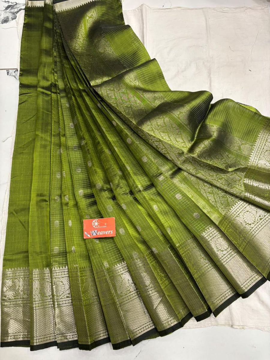 Pure Handloom Mangalagiri Pattu saree