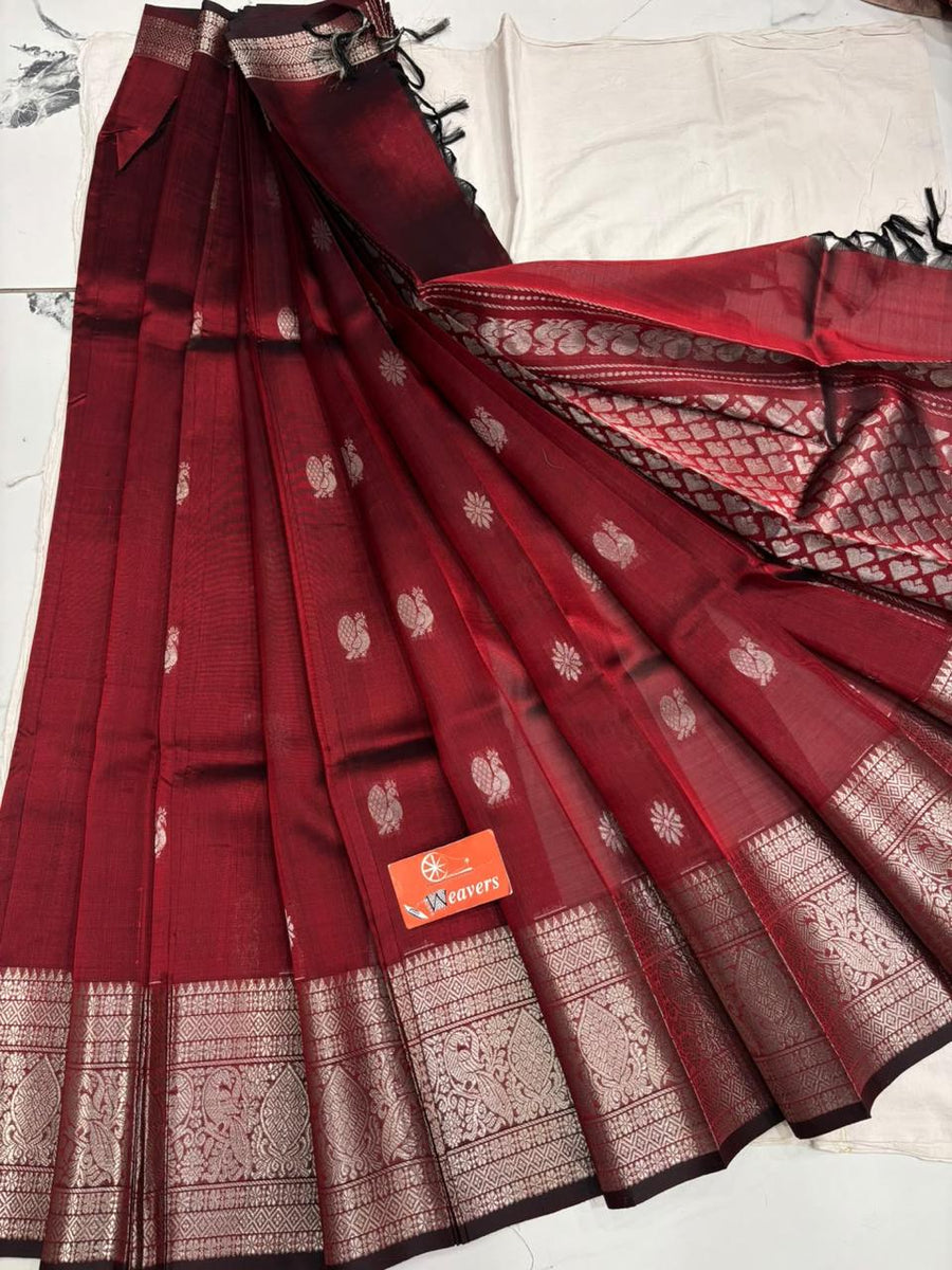 Pure Handloom Mangalagiri Pattu saree