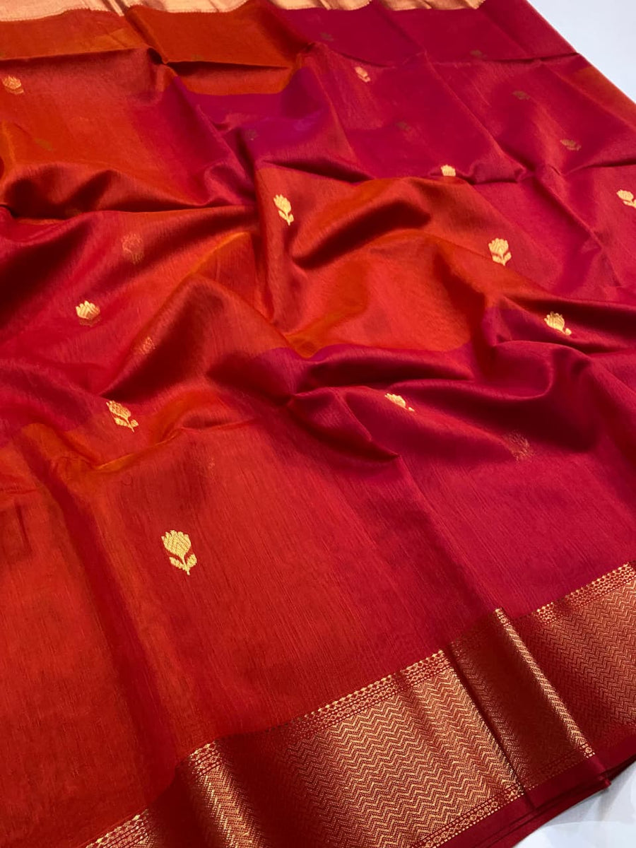 Maheshwari handloom lotus butta saree