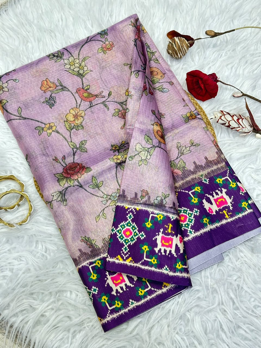 Pure crush fabric sarees