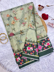 Pure crush fabric sarees