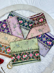 Pure crush fabric sarees