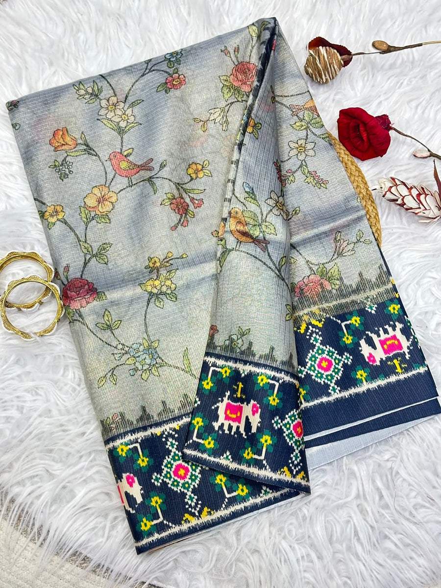 Pure crush fabric sarees