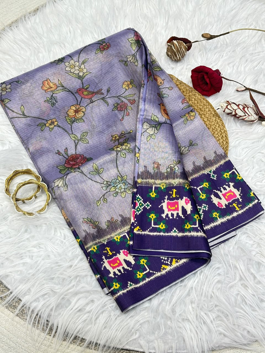 Pure crush fabric sarees
