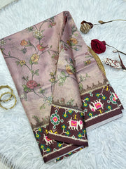 Pure crush fabric sarees