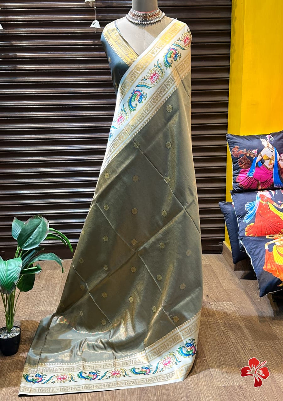 Semi Kanjivaram soft silk saree