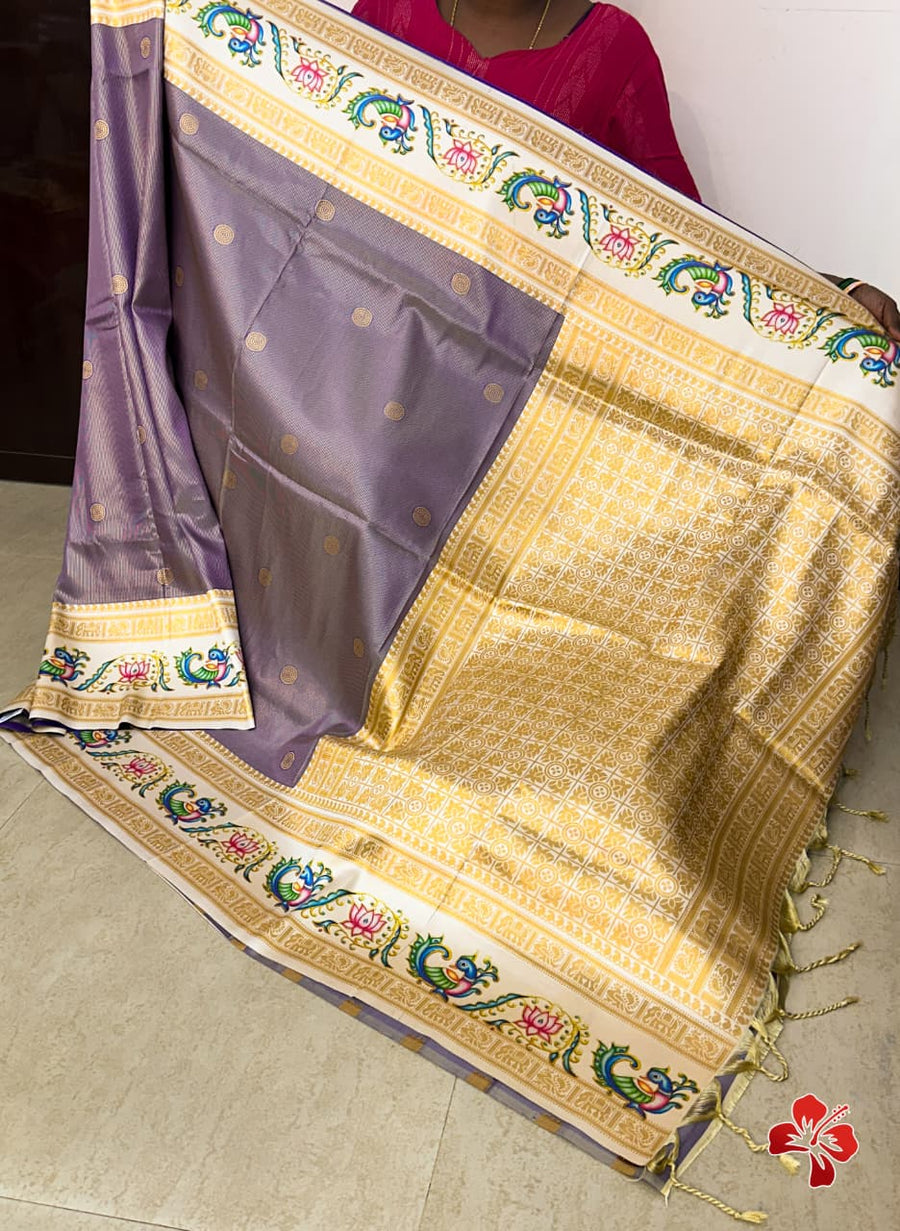 Semi Kanjivaram soft silk saree
