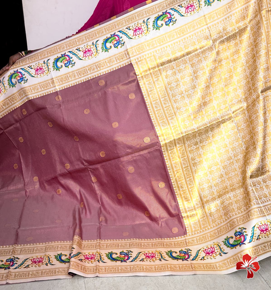 Semi Kanjivaram soft silk saree