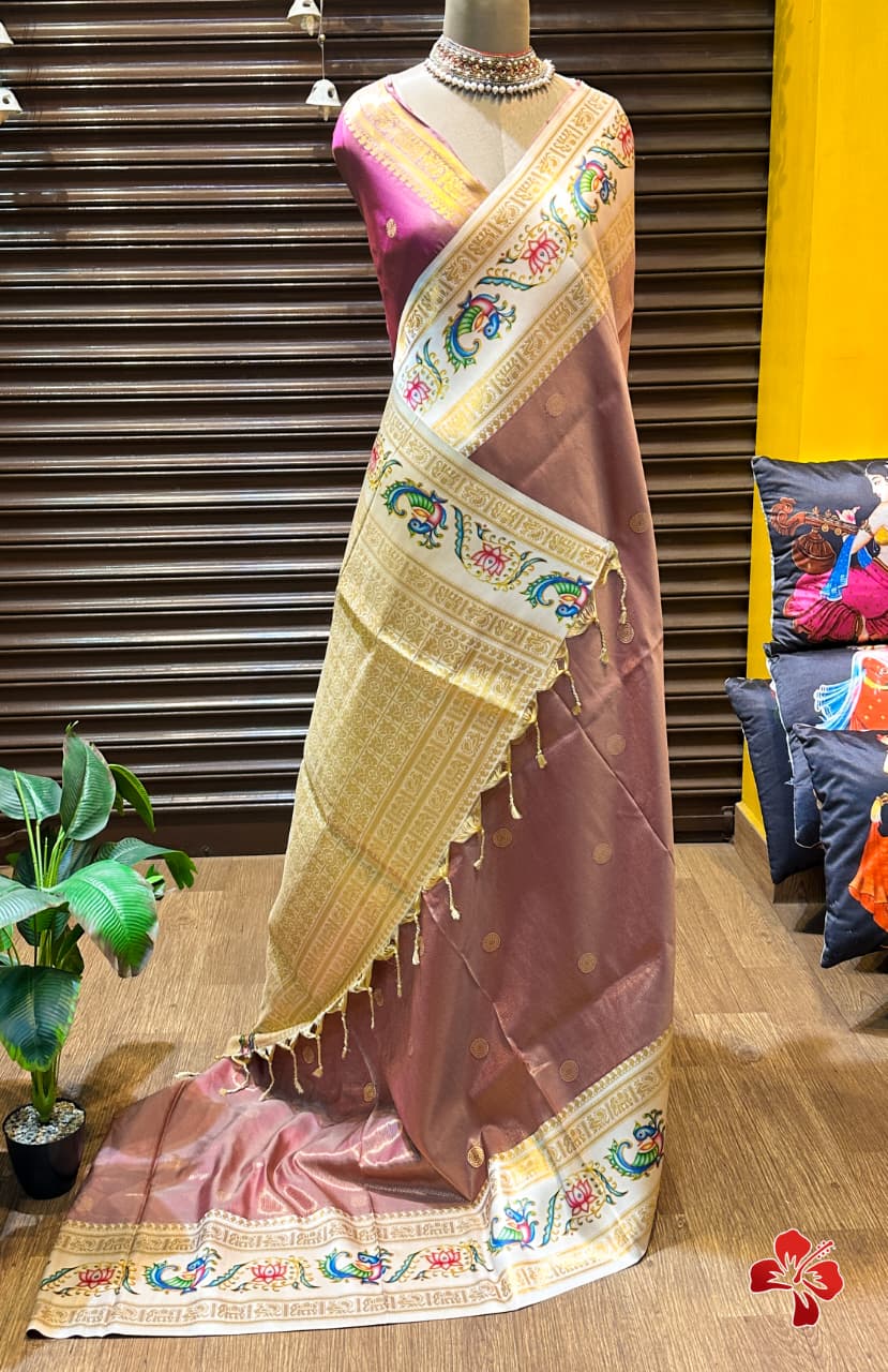 Semi Kanjivaram soft silk saree