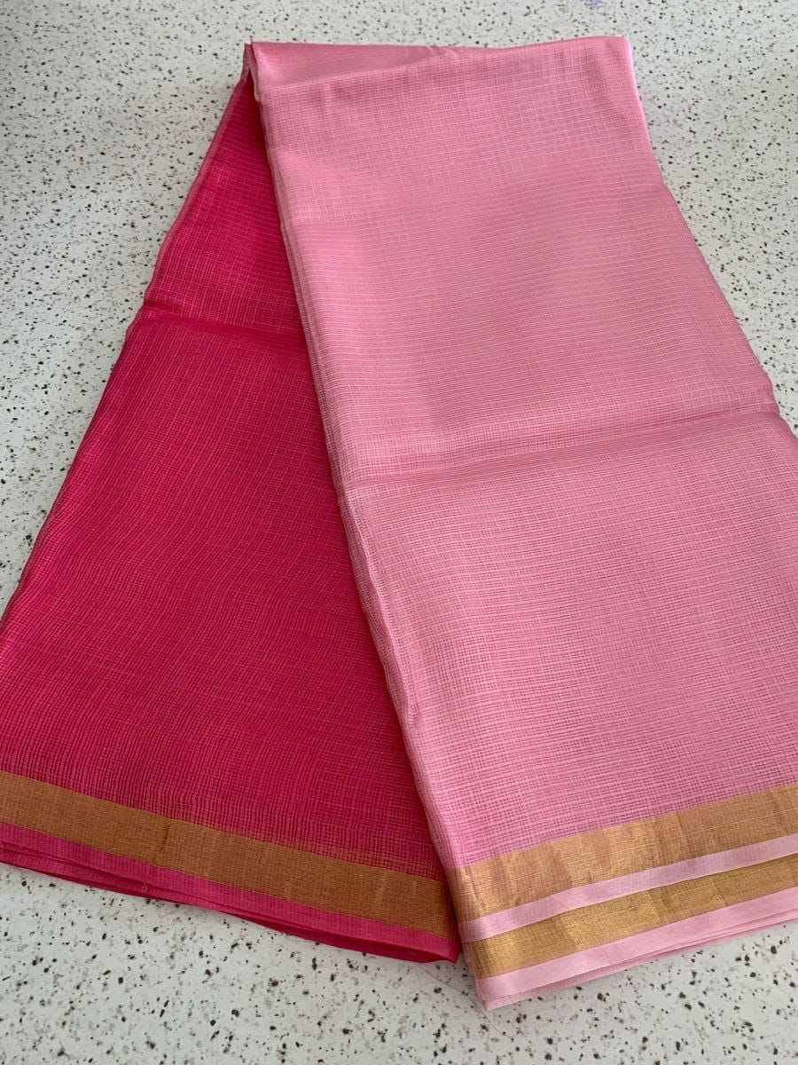 Pure Silk Kota Shaded Saree with Blouse
