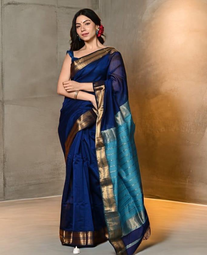 New Design – Beautiful Contrast Saree