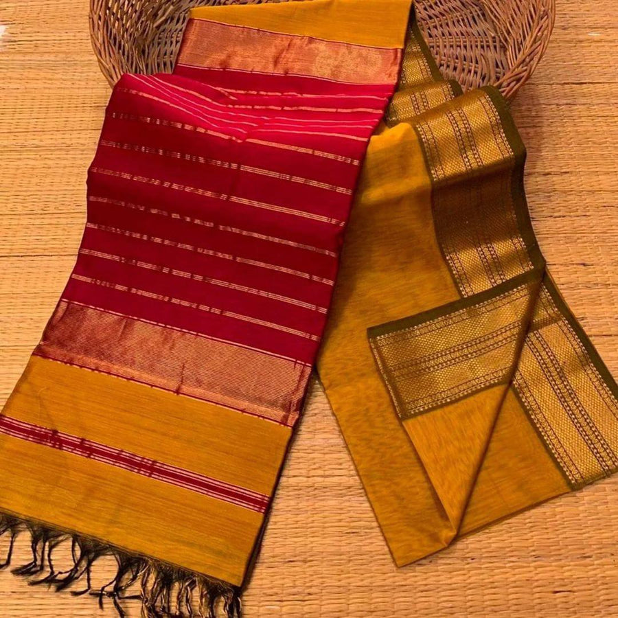 New Design – Beautiful Contrast Saree