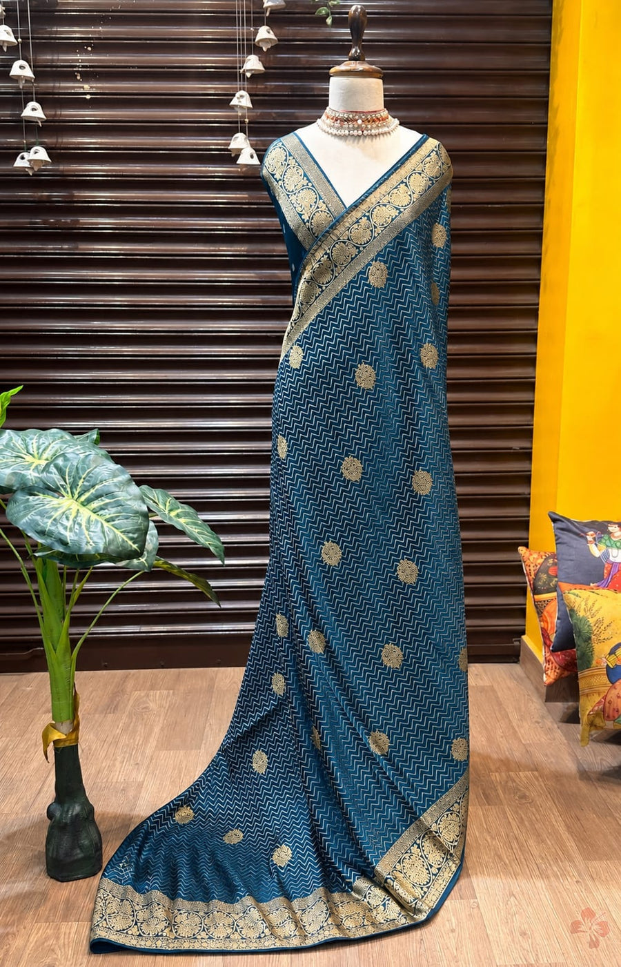 Discover timeless elegance with this exquisite viscose saree