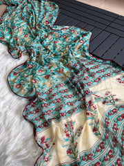 Premium Georgette Kalamkari Saree