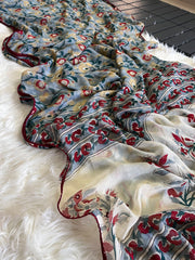Premium Georgette Kalamkari Saree