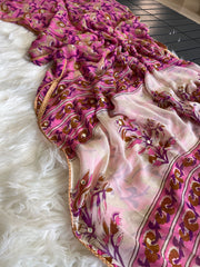 Premium Georgette Kalamkari Saree