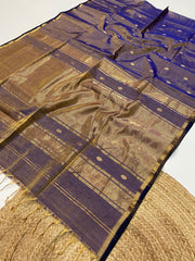 Pure Maheshwari handloom tissue saree