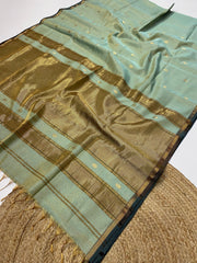 Pure Maheshwari handloom tissue saree