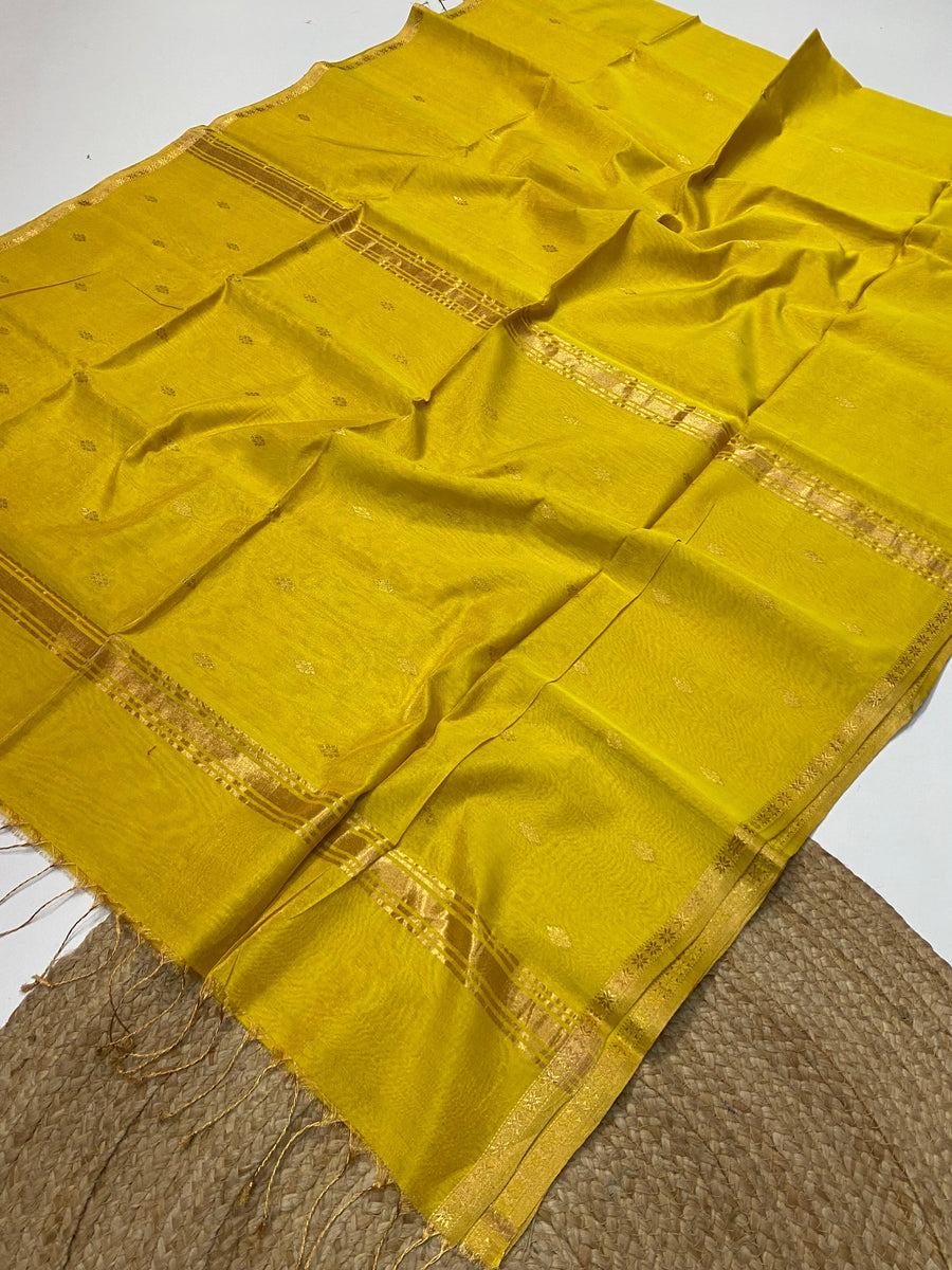 Pure Maheshwari handloom tissue saree
