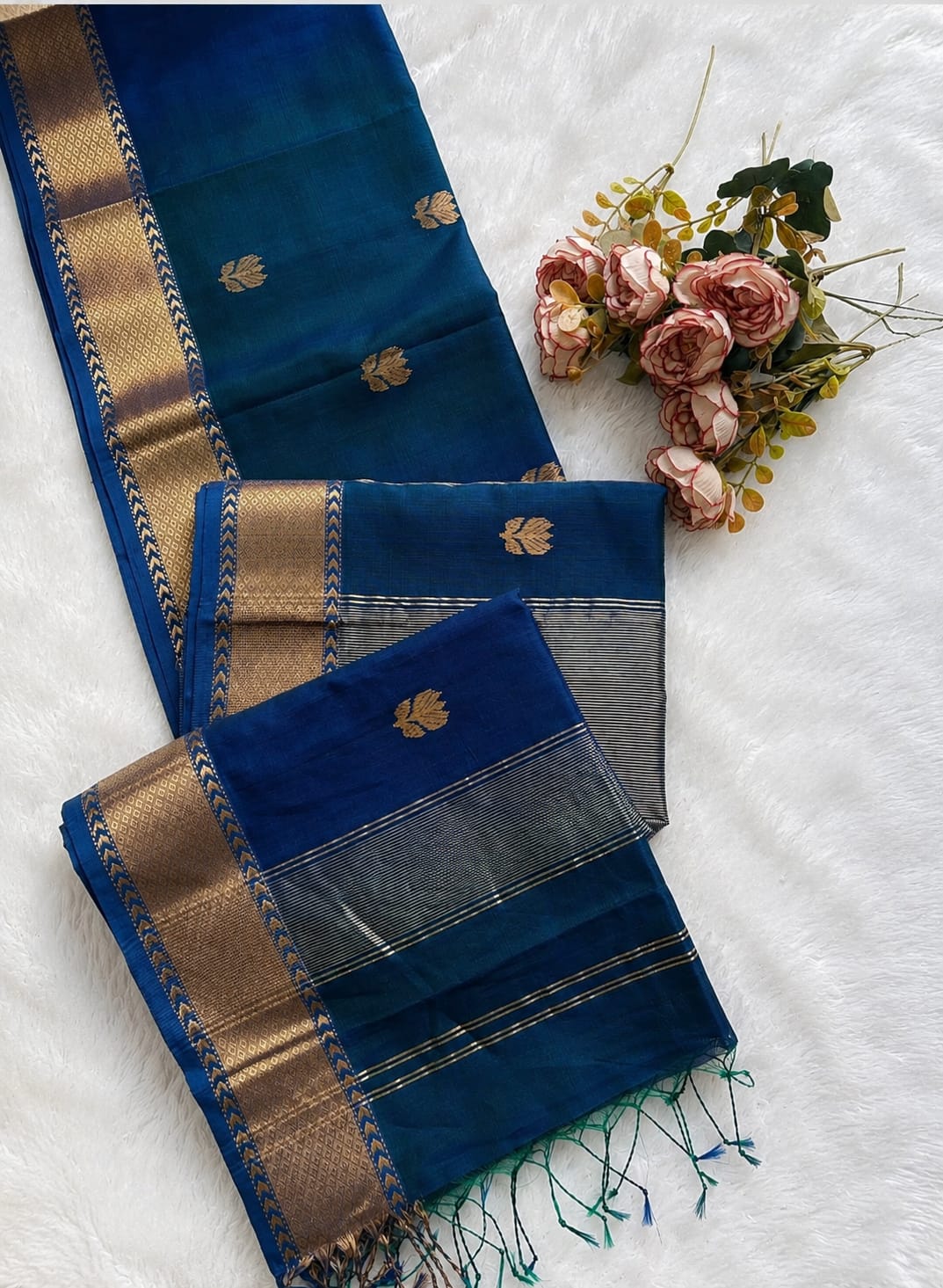 Handloom Maheswari Cotton silk sarees