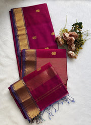Handloom Maheswari Cotton silk sarees
