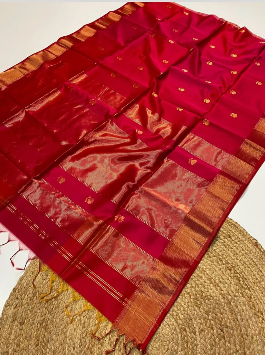 Handloom Maheswari Cotton silk sarees
