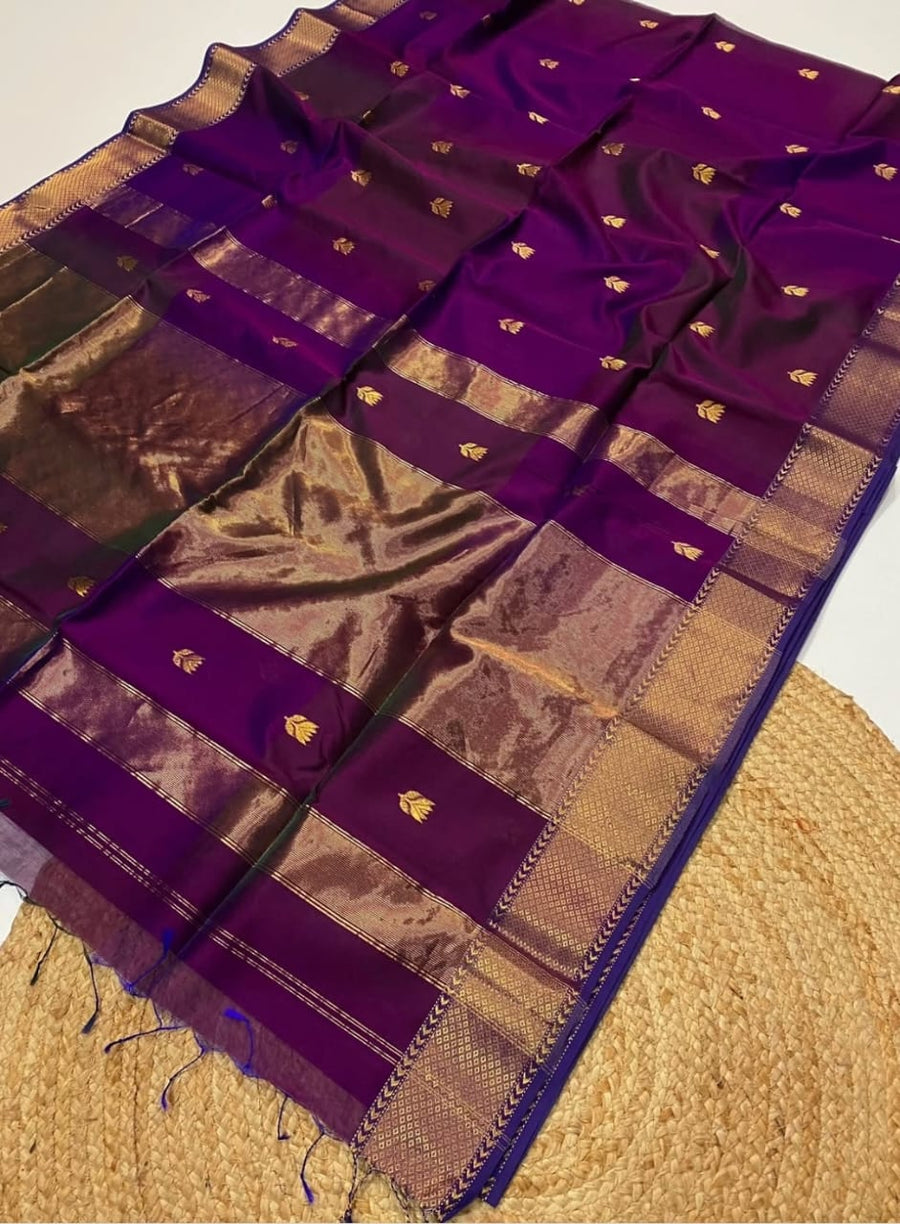 Handloom Maheswari Cotton silk sarees