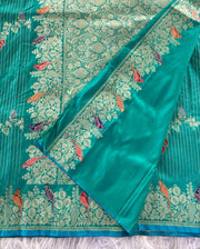 Exquisite Banarasi mushro satin silk saree