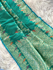 Exquisite Banarasi mushro satin silk saree
