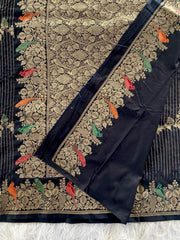 Exquisite Banarasi mushro satin silk saree