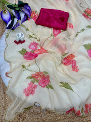 Elegant soft georgette sare