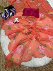 Elegant soft georgette sare