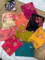 Elegant soft georgette sare