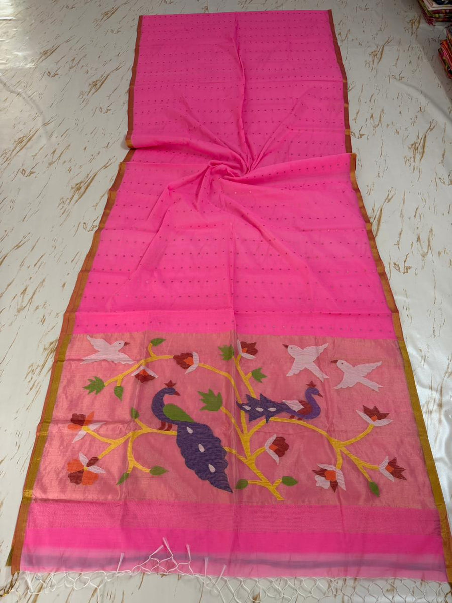 Muslin Jamdani saree