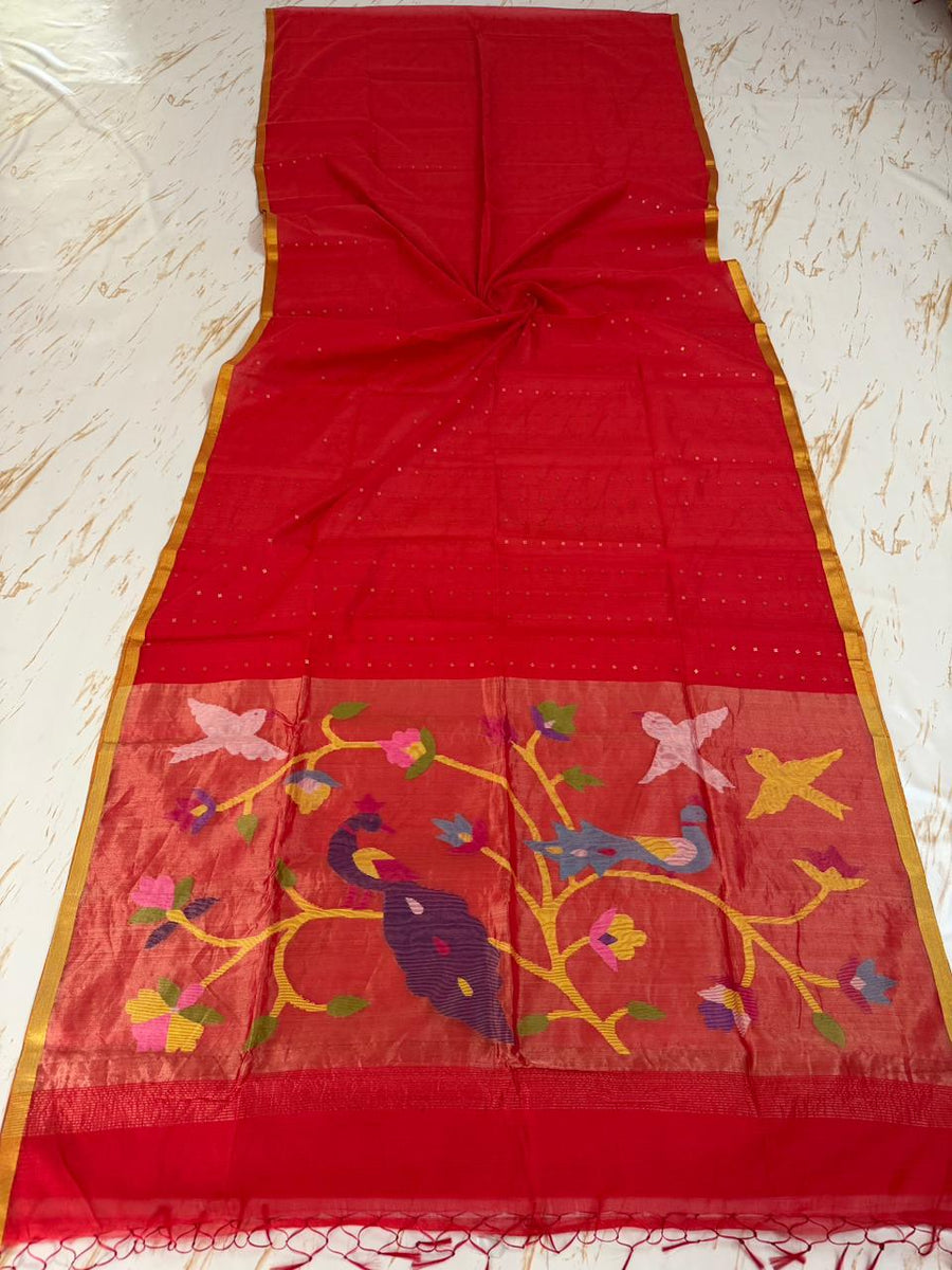 Muslin Jamdani saree