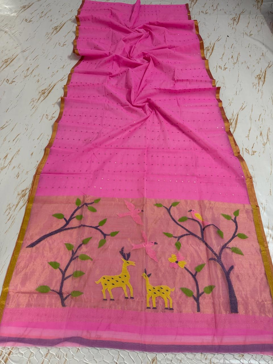 Muslin Jamdani saree