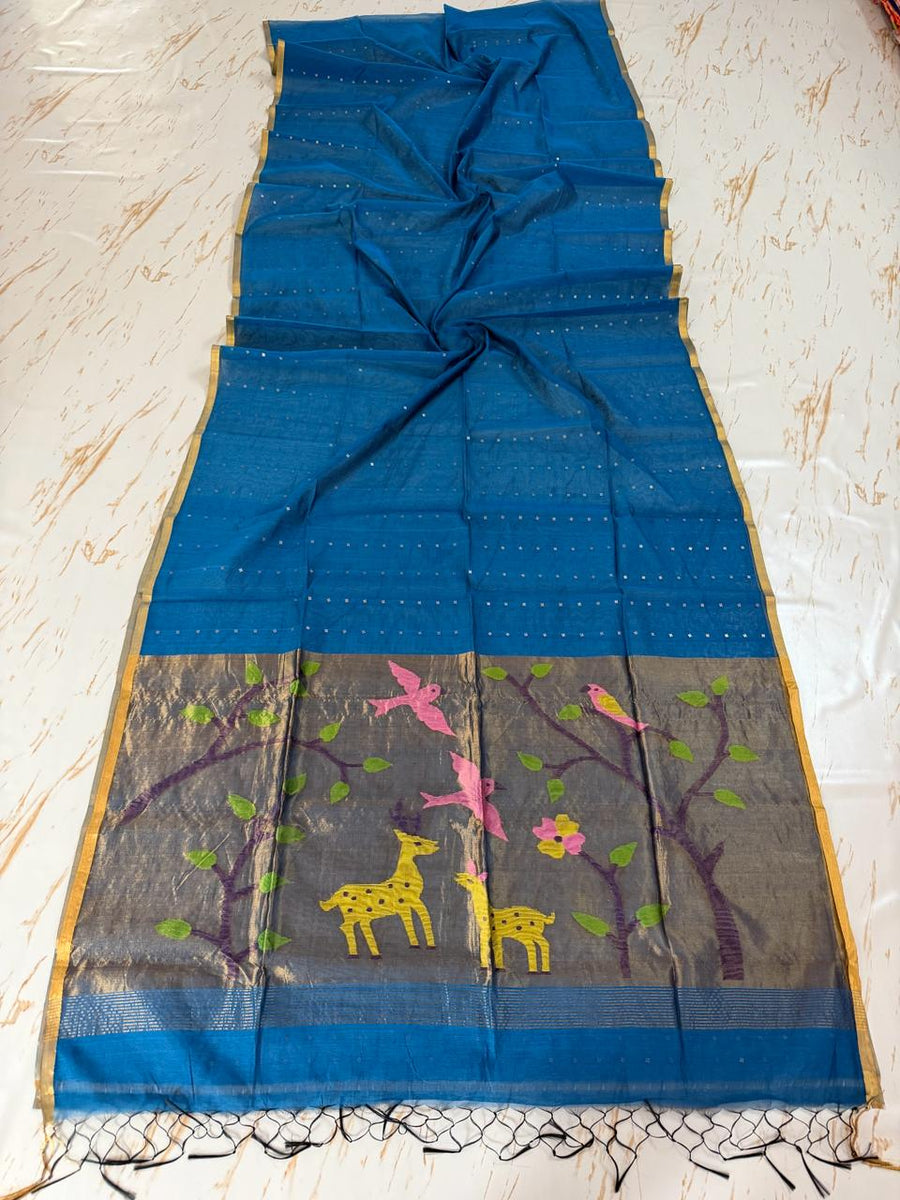 Muslin Jamdani saree