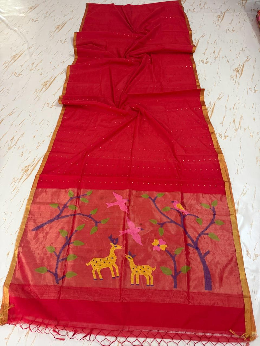Muslin Jamdani saree
