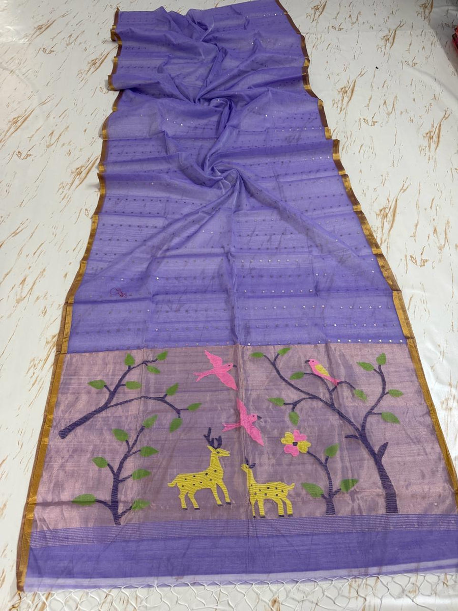 Muslin Jamdani saree
