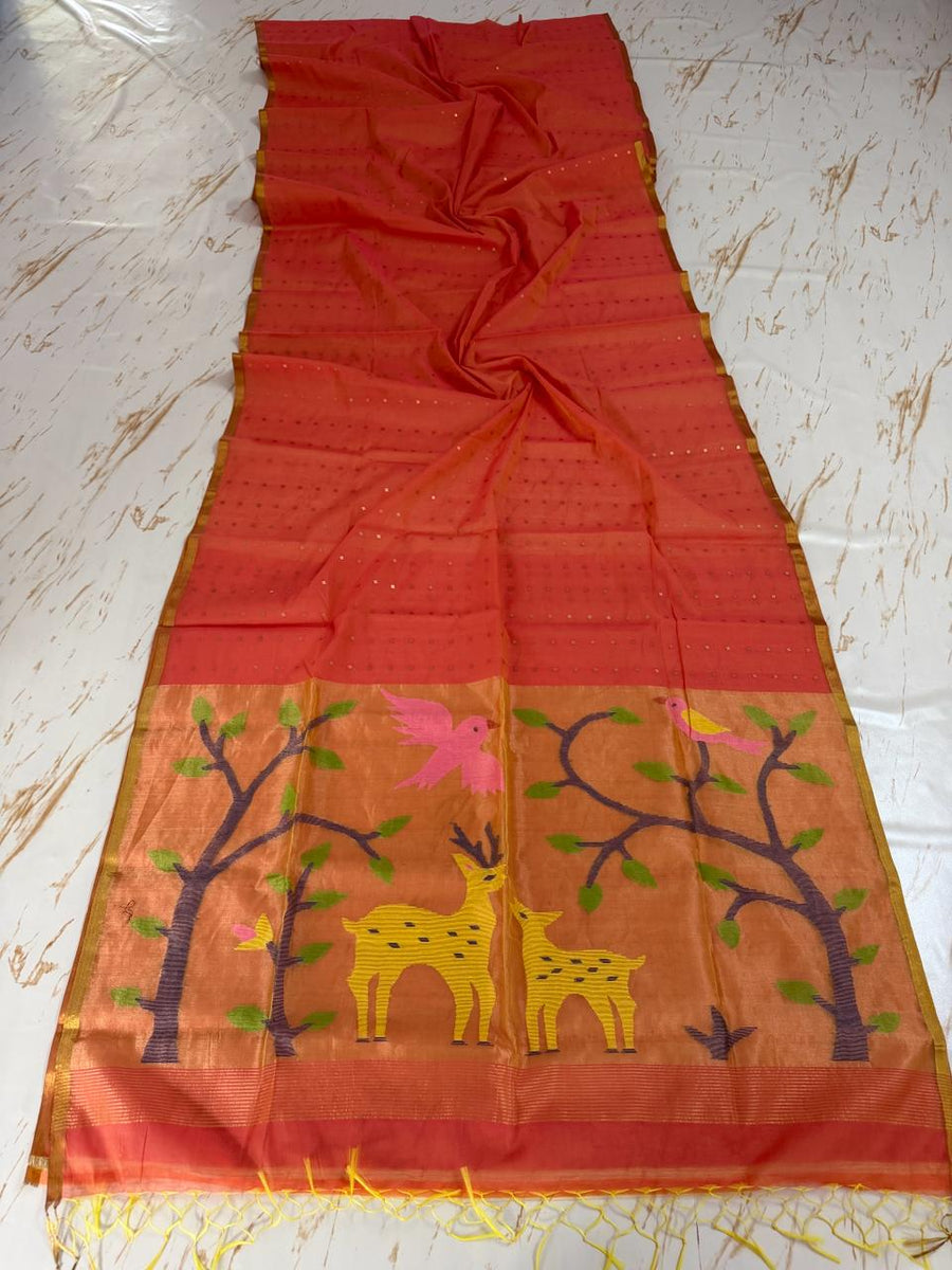 Muslin Jamdani saree